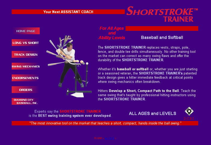 Shortstroke Trainer Homepage Screenshot